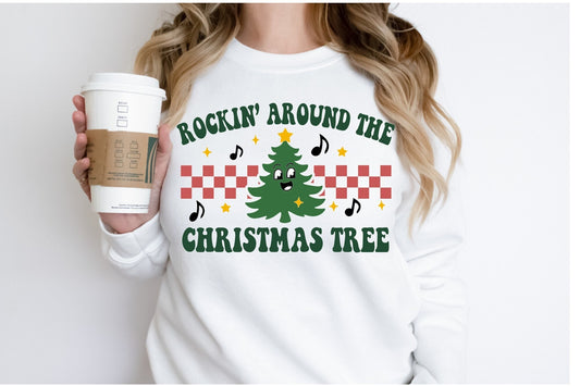 Rocking around the Christmas Tree Sweatshirt, Christmas Sweatshirt