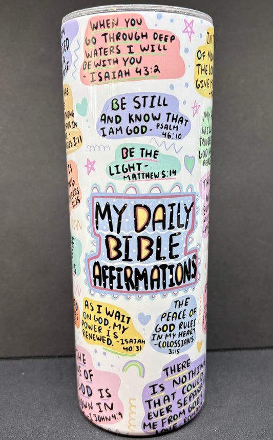 My daily bible affirmation 20oz