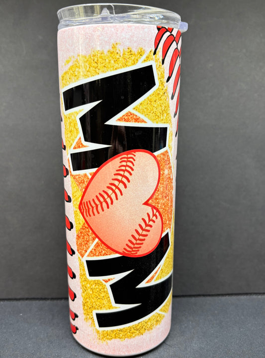 Baseball mom 20oz tumbler
