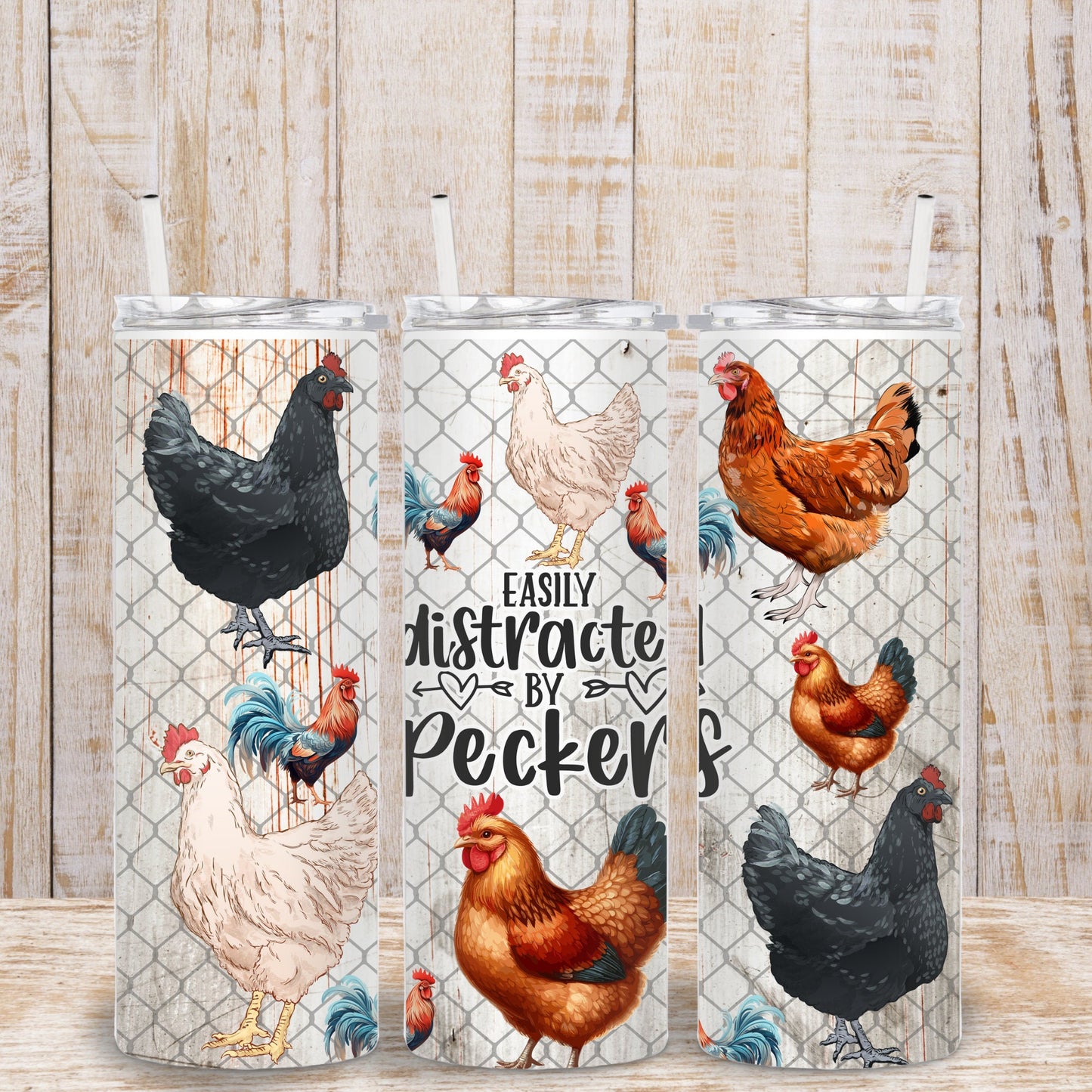 Easily Distracted by Peckers 20oz Tumbler